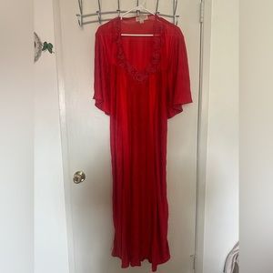 Red lace lingerie set